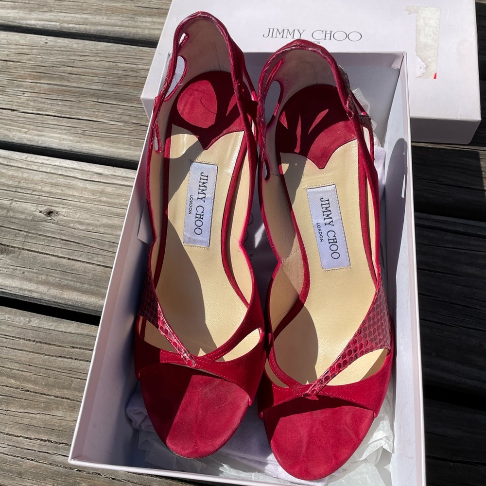 Jimmy choo red heels